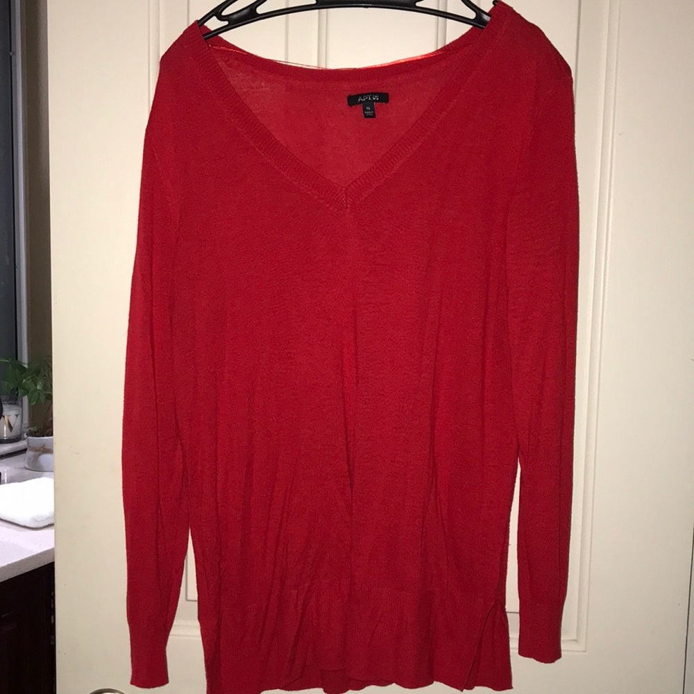 Red sweater